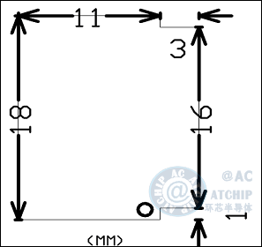 AC80E報(bào)警器芯片軟封裝COB尺寸外形大小