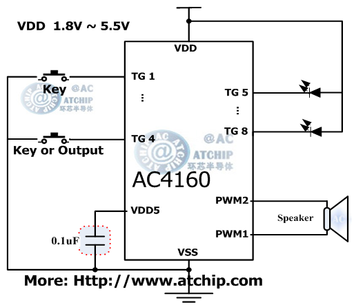 AC4160 diagram c|l(f)ЧƬC(j)MCUƵOTPZоƬ·ӾD