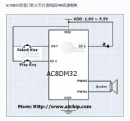 AC8DM03三聲門鈴雙音3首門鈴IC有選曲功能 (應(yīng)用資料)